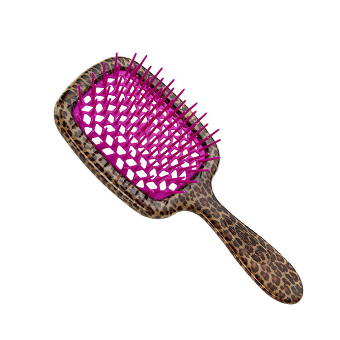 Janeke Large Superbrush Leopard Fuxia