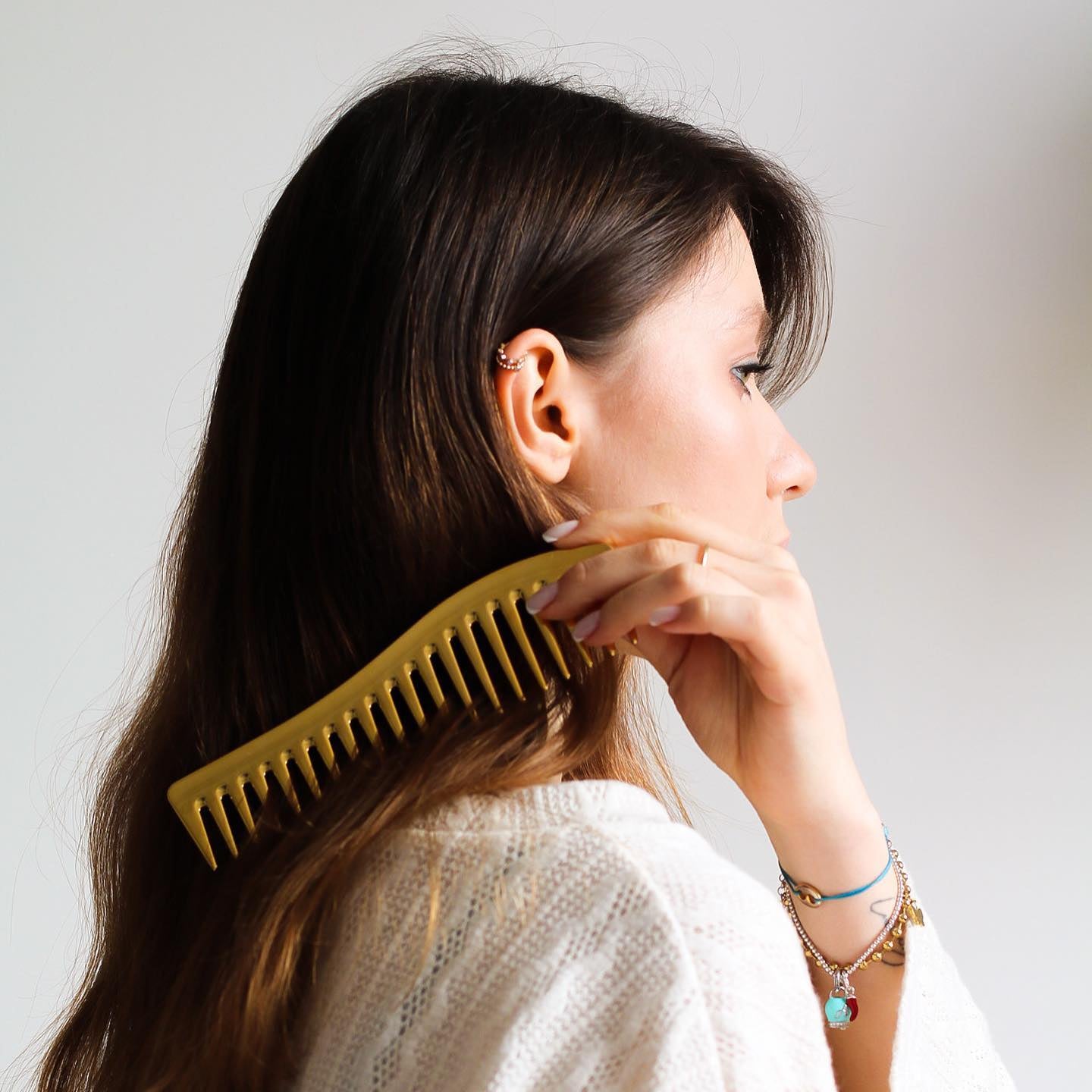 Janeke Gold Wavy Comb