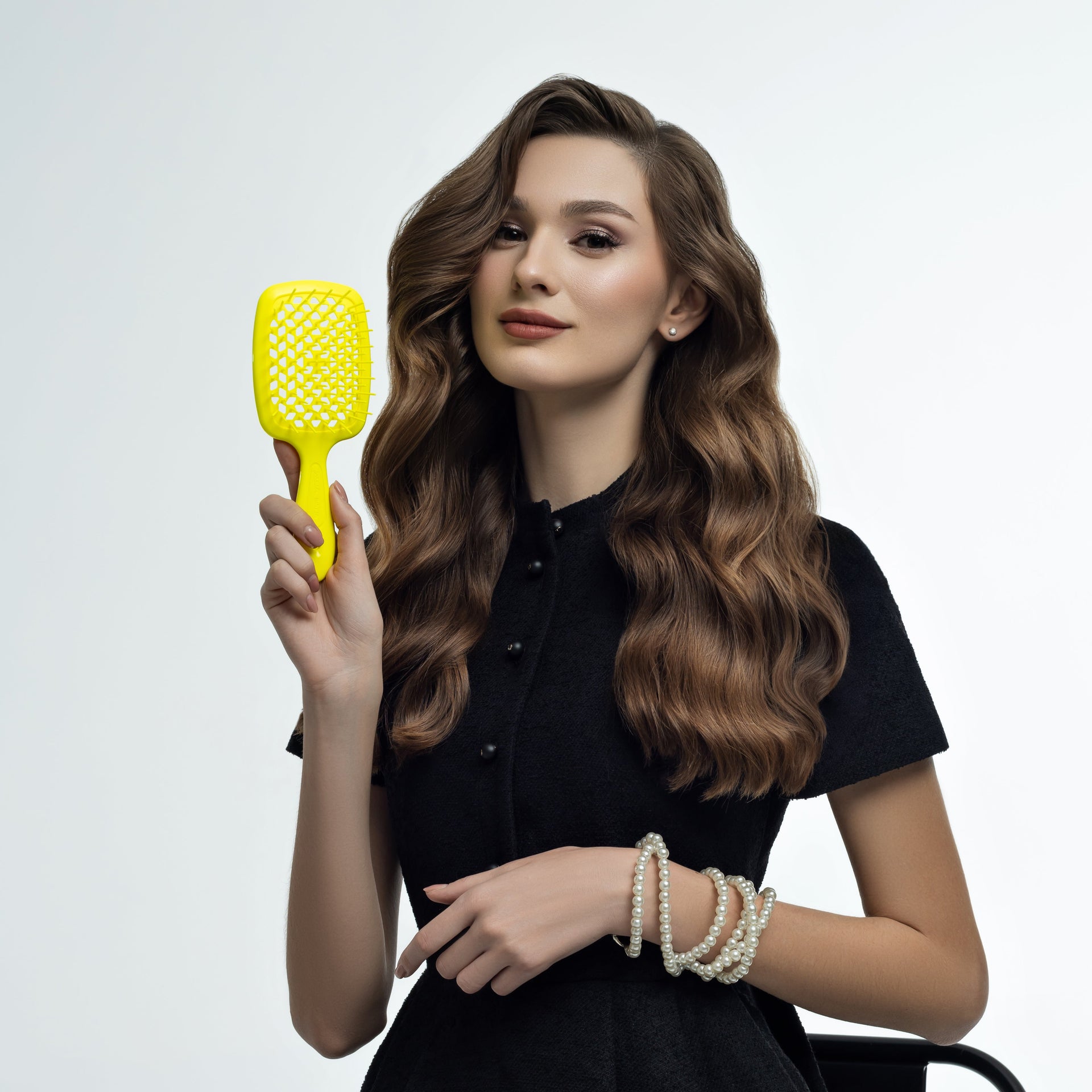 Janeke Superbrush Large Fluo Yellow